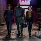 John Cho, Mustafa Shakir, Daniella Pineda and a Corgi as Spike Spiegel, Jet Black, Faye Valentine, and Ein.